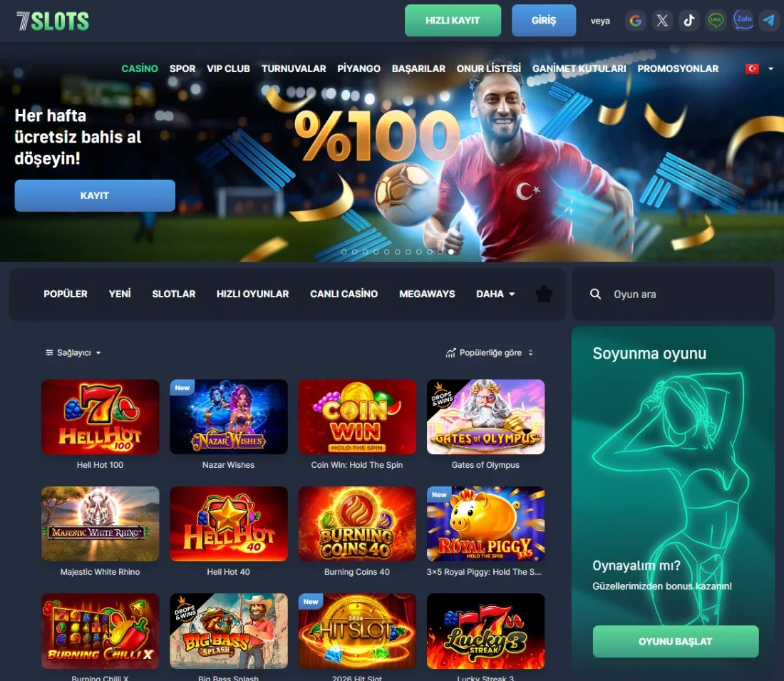 7Slots ekran görüntüsü