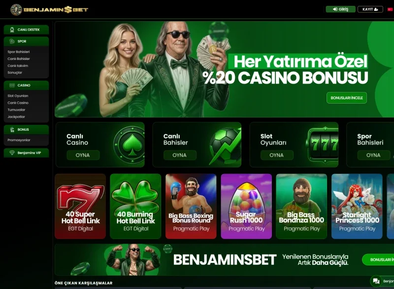 Benjaminsbet ekran görüntüsü