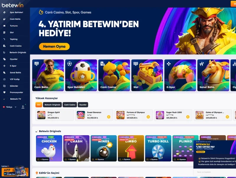 Betewin ekran görüntüsü