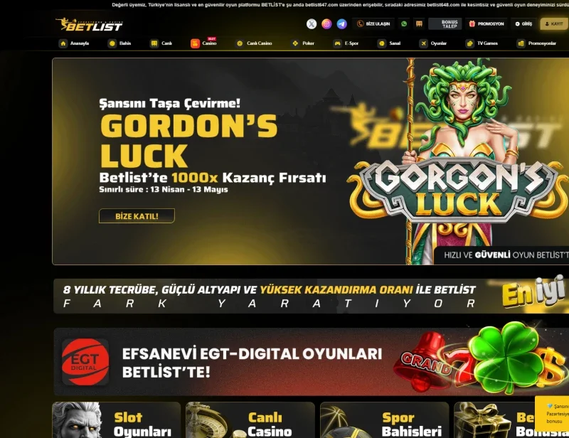 Betlist ekran görüntüsü