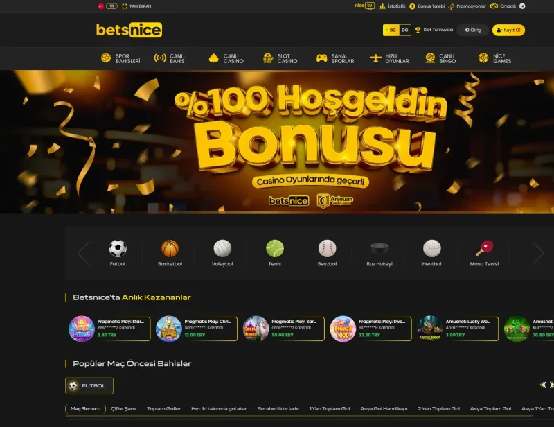 Betsnice ekran görüntüsü