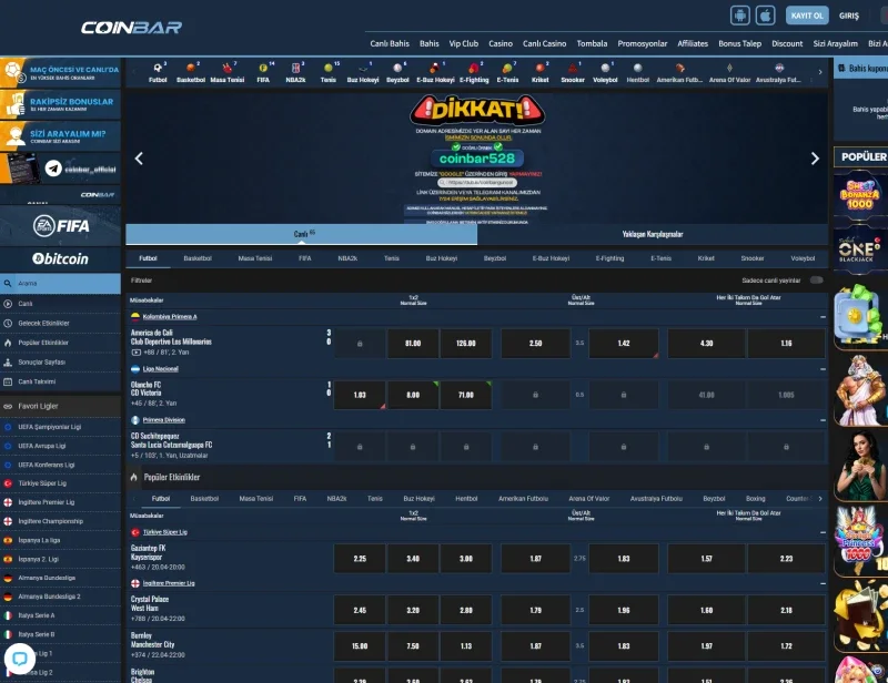 Coinbar ekran görüntüsü
