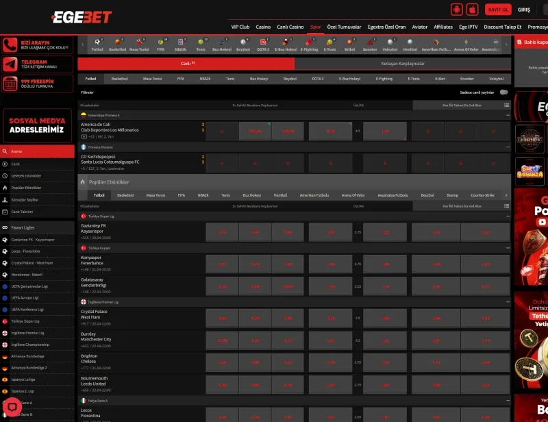 Egebet ekran görüntüsü