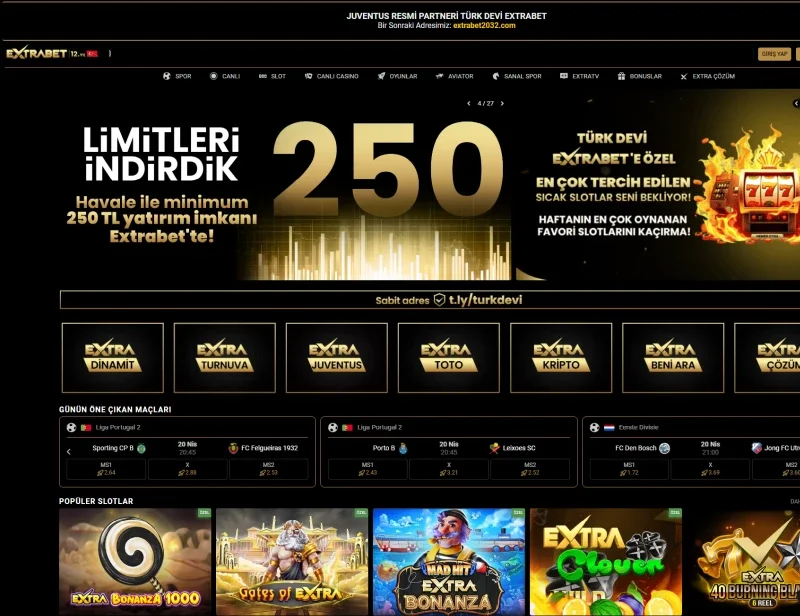 Extrabet ekran görüntüsü