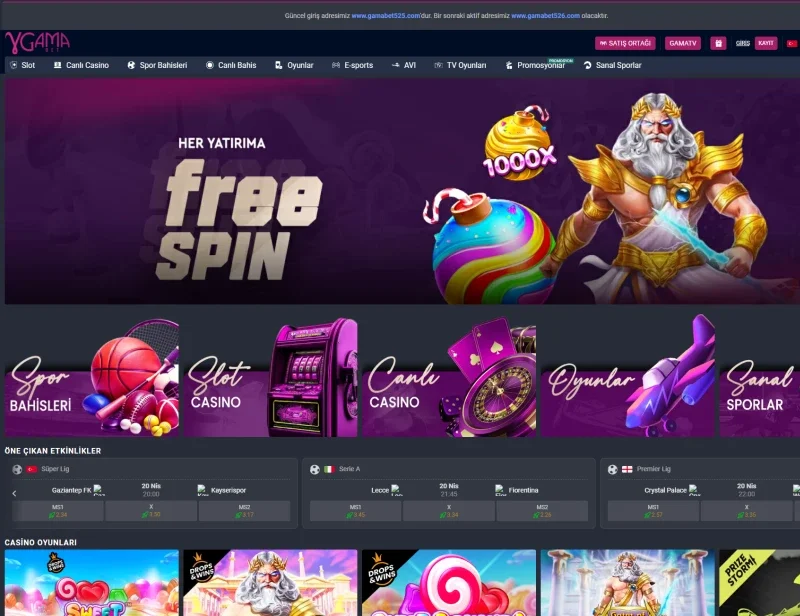 Gamabet ekran görüntüsü
