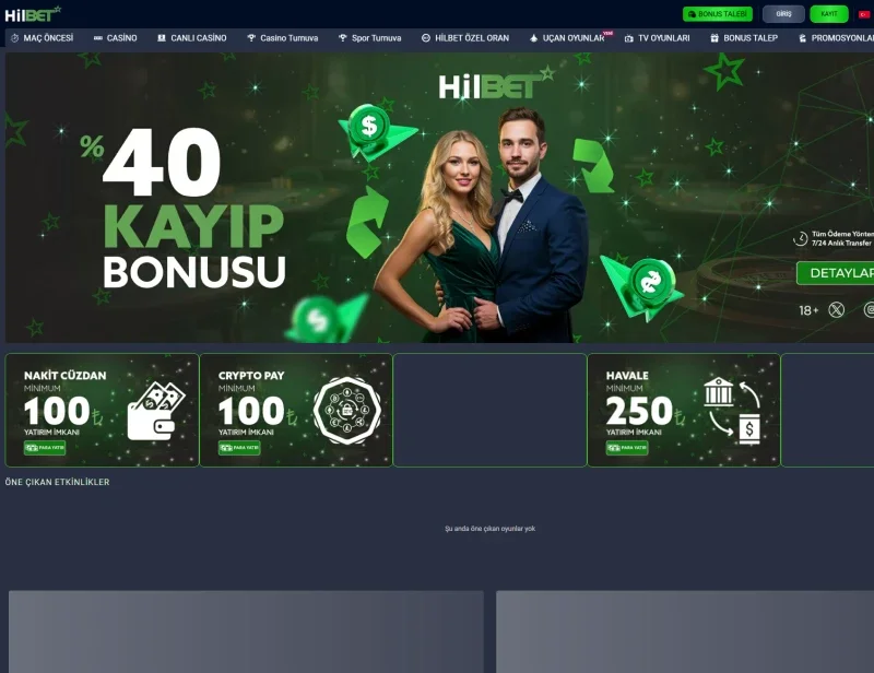 Hilbet ekran görüntüsü
