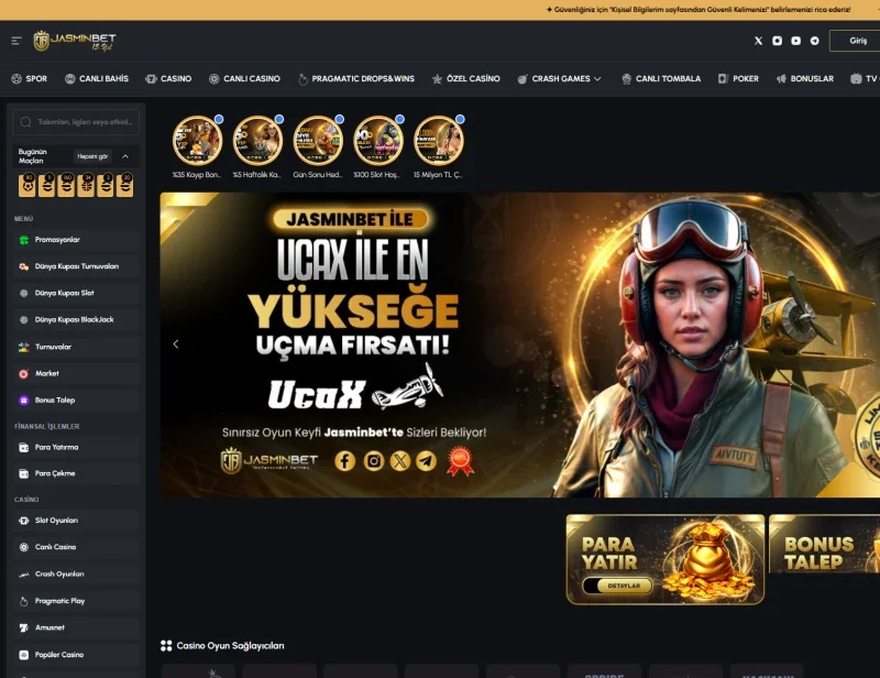 Jasminbet ekran görüntüsü