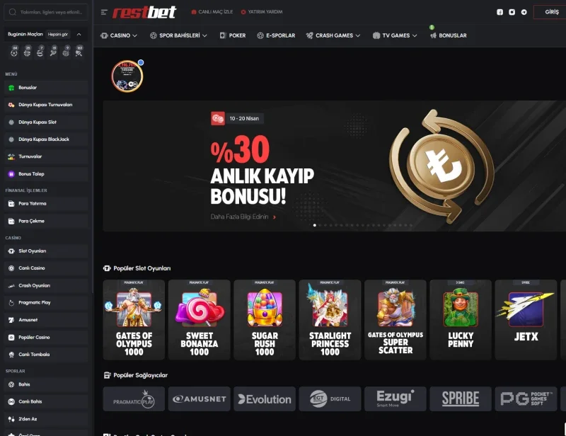 Restbet ekran görüntüsü