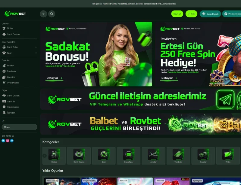 Rovbet ekran görüntüsü