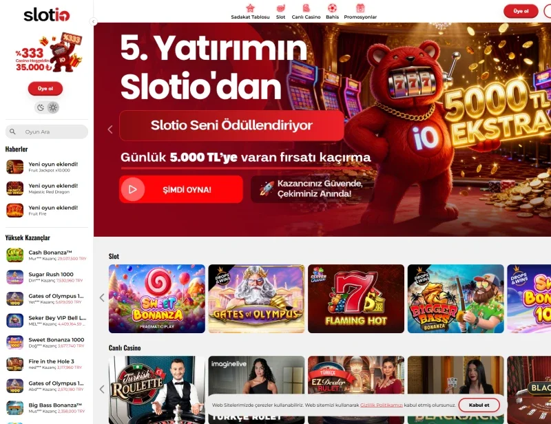 Slotio ekran görüntüsü