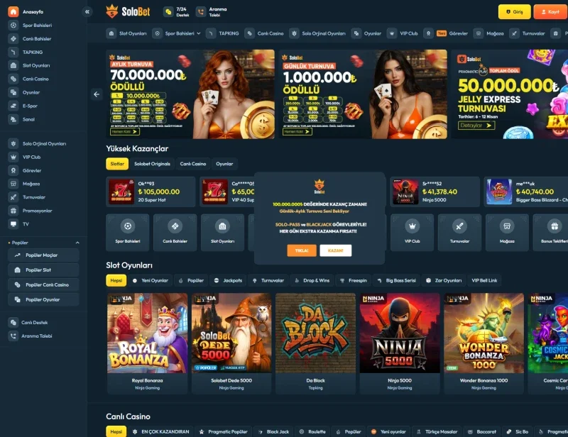 Solobet ekran görüntüsü