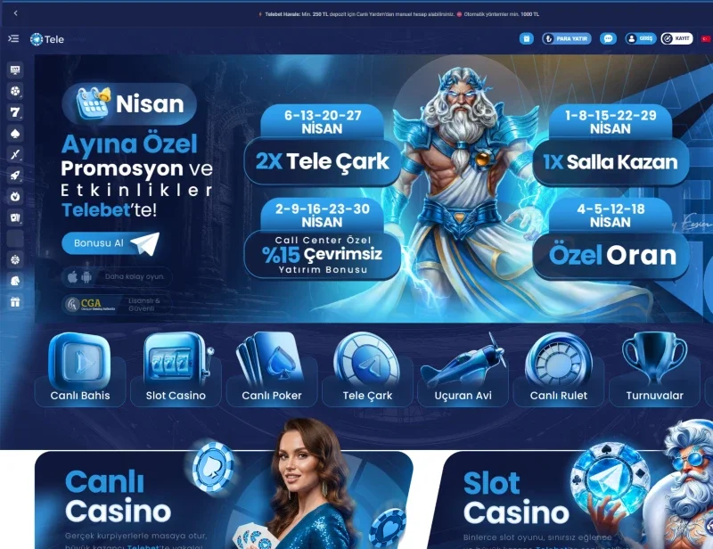 Telebet ekran görüntüsü